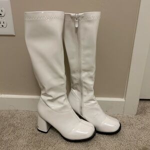White Knee-High Women's Boots